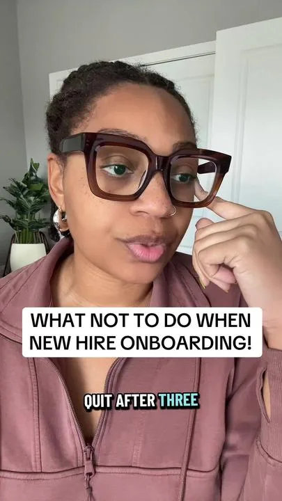 Whitney Herrington discussing a new-hire onboarding failure